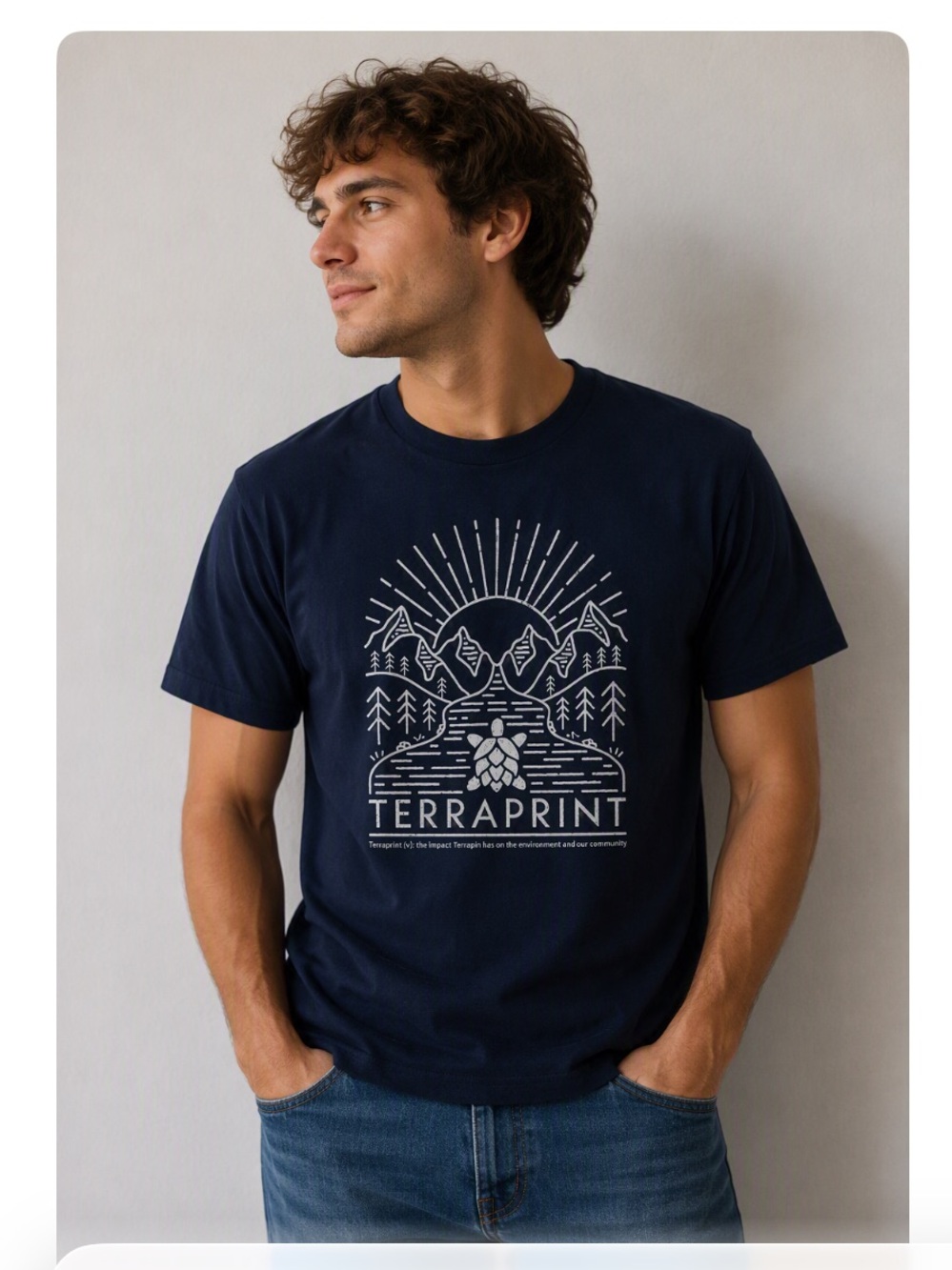 Navy Blue Terrapin Brewery T-Shirt
